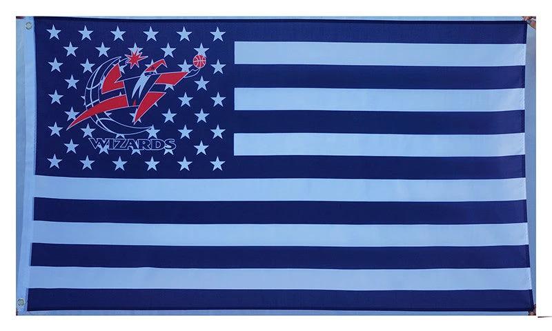 Washington Wizards Flag-3x5FT Banner-100% polyester by flagsshop