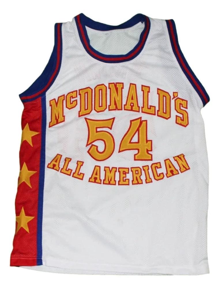 Kwame Brown Jersey #54 McDonald's All American Basketball White by My store basketball
