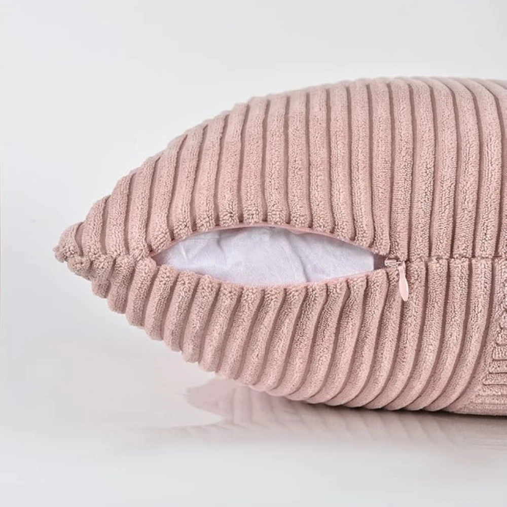 Rustic Corduroy Cushion Cover by Casa & Beyond