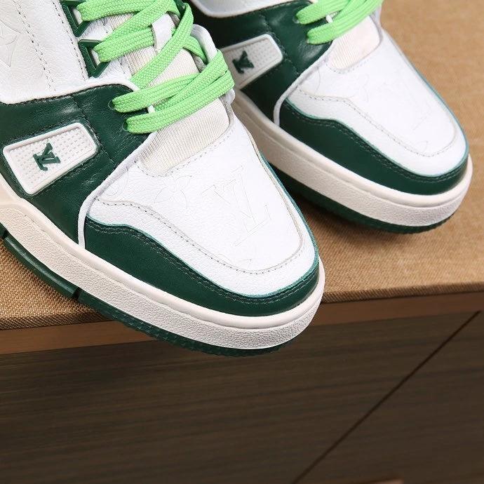 Luxury Virgil Trainer Sneakers Shoes Signature Green by Air Jordan