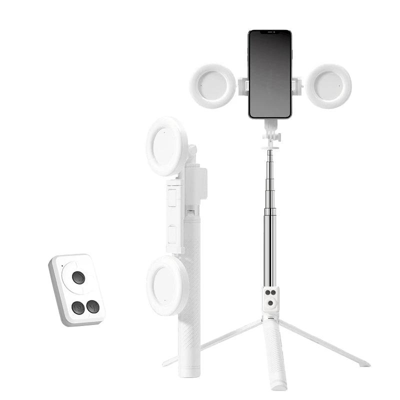 New 6 in 1 Selfie Stick With Fill Light by BowLift