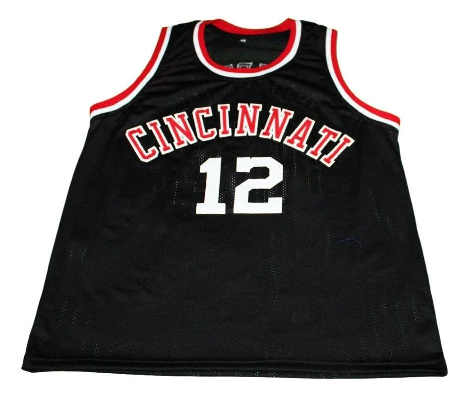 Oscar Robertson Jersey #12 Cincinnati Basketball Black by My store basketball