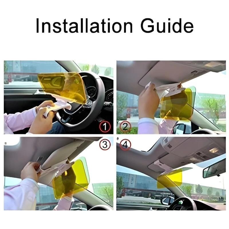 Anti-glare Driving Visor Extension Day and Night by BowLift