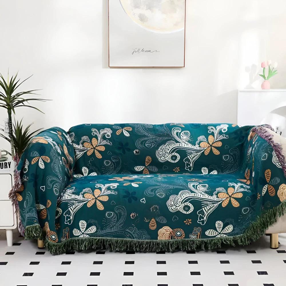 Exotic Floral Throw Blanket by Casa & Beyond