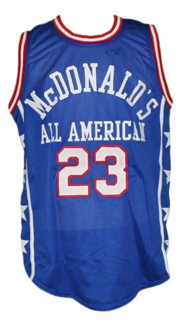 Michael Jordan Jersey #23 McDonald's All American Basketball New Blue by My store basketball