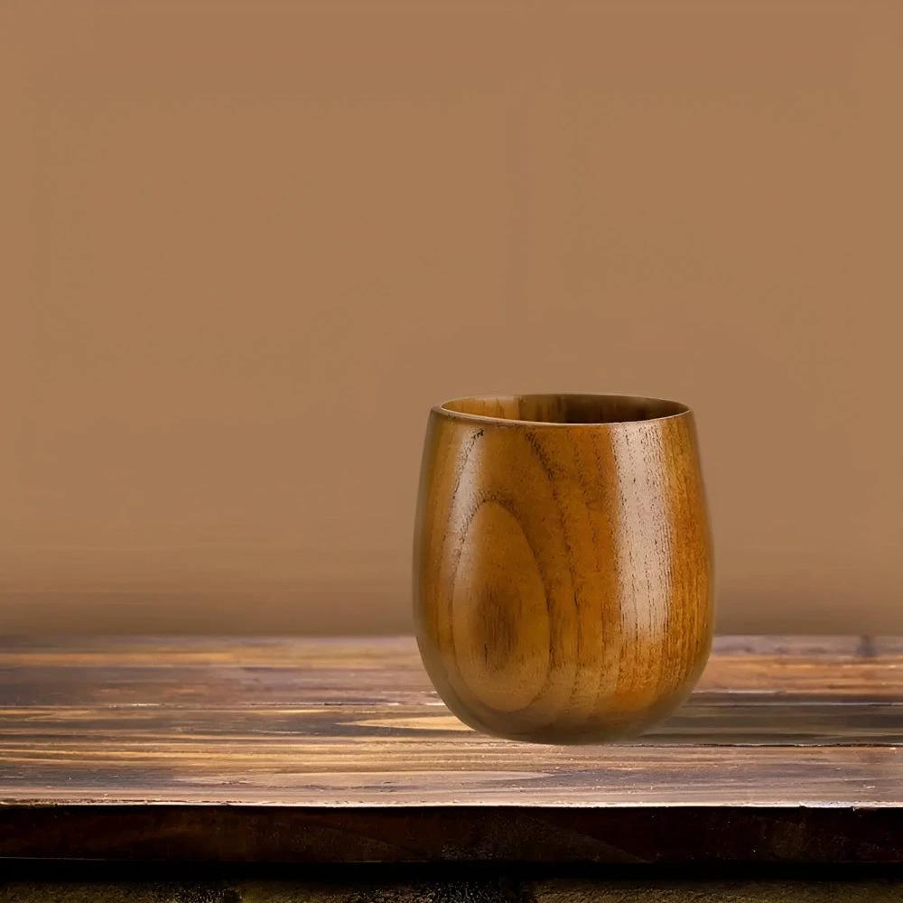 Handcrafted Wooden Tea Cup by Casa & Beyond