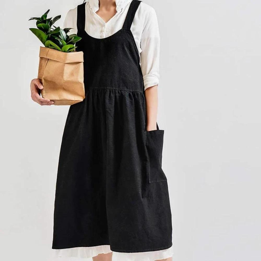 Cross-Back Apron With Pockets by Casa & Beyond