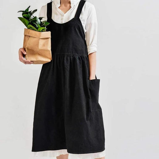Cross-Back Apron With Pockets by Casa & Beyond