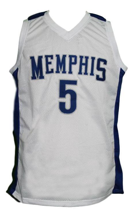 Will Barton Jersey #5 Memphis College Basketball New Sewn White by My store basketball