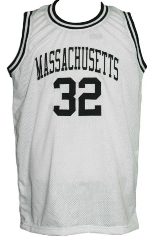 Julius Erving Dr J Jersey #32 Massachusetts College Basketball Sewn White by My store basketball