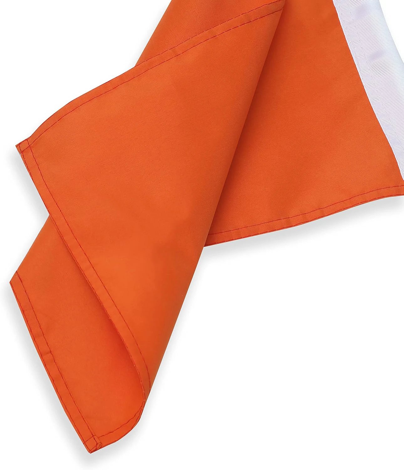 Orange Color Flag Pure Solid Colour Orange Flag and Car Flag Pole Car Window Flag of Orange Color 11X18 Inch(28x46cm) 100% Polyester, Strong White Flagpole by flagsshop
