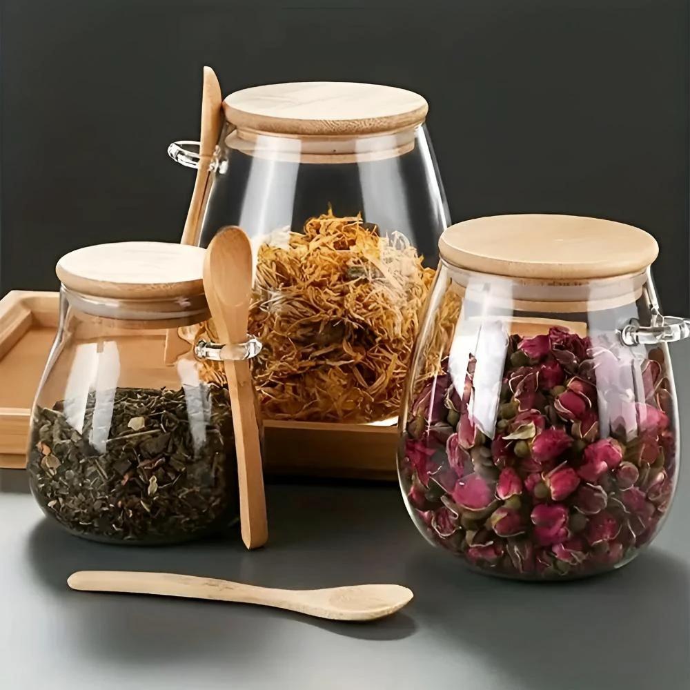 Nature's Pantry Glass Jar by Casa & Beyond