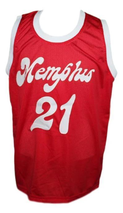 Larry Finch Jersey #21 Memphis Sounds Aba Basketball Red by My store basketball