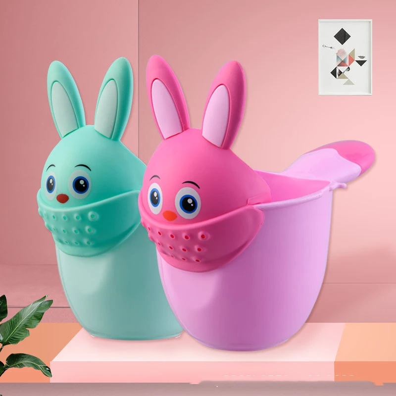 Kids Shampoo Rinse Cup – Bunny Shampoo Head Washer for Kids by BowLift