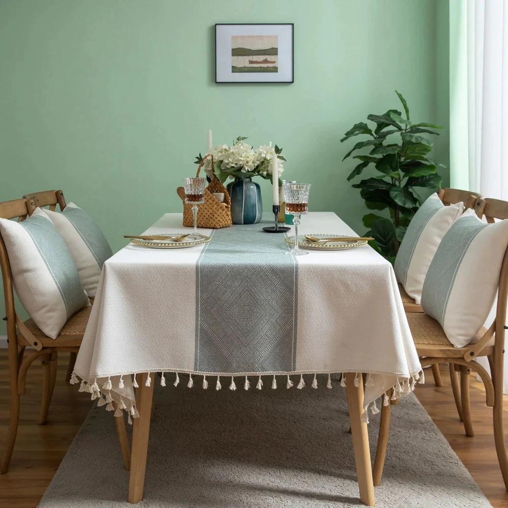 Glisstra Geometric Tassel Tablecloth by Casa & Beyond