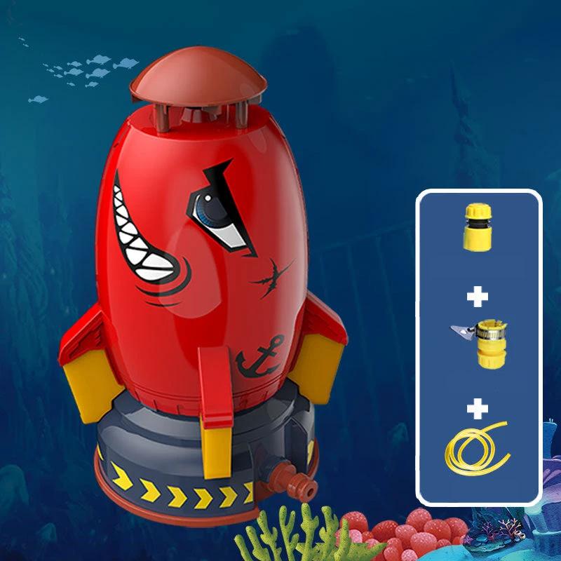 Summer Toy Rocket Sprinkler for Outdoor Use by Bowlift