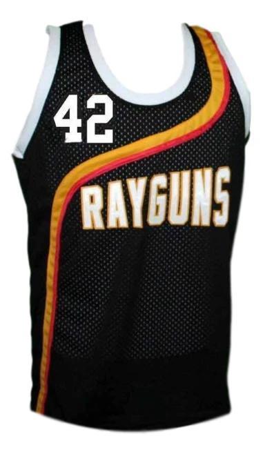 Jerry Stackhouse Jersey #42 Roswell Rayguns Basketball Sewn Black by My store basketball