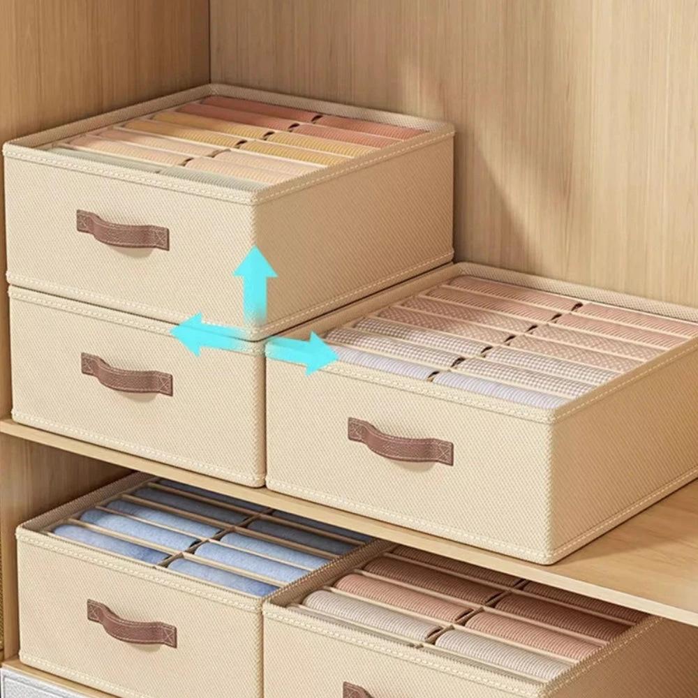 Modern Gray Linen Storage Container by Casa & Beyond