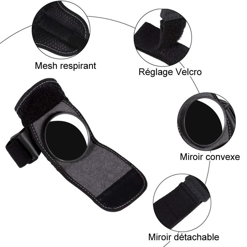 Rearview mirror safety strap for bicycle by Bowlift