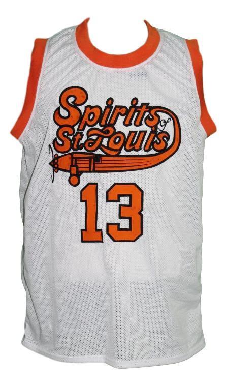 Moses Malone Jersey #13 Spirits Of St Louis Aba Basketball White by My store basketball