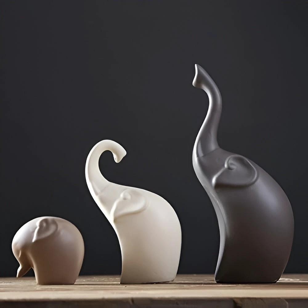 Modern Grace Elephant Sculptures by Casa & Beyond