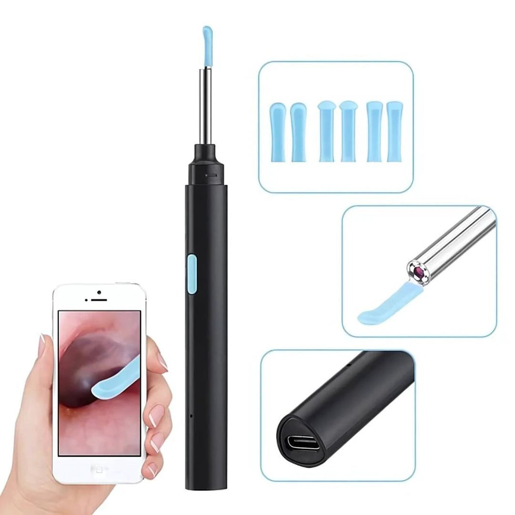 EarScope Pro - Smart Visual Earwax Removal Tool | LED Camera and Soft Tips - Safe and Precise Ear Cleaning Bowlift by Bowlift