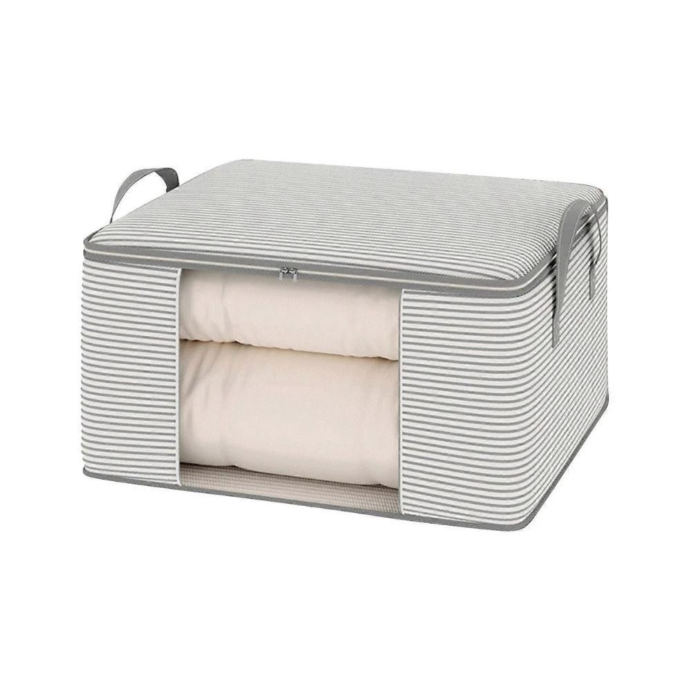 Classic Stripe Foldable Storage Bag by Casa & Beyond