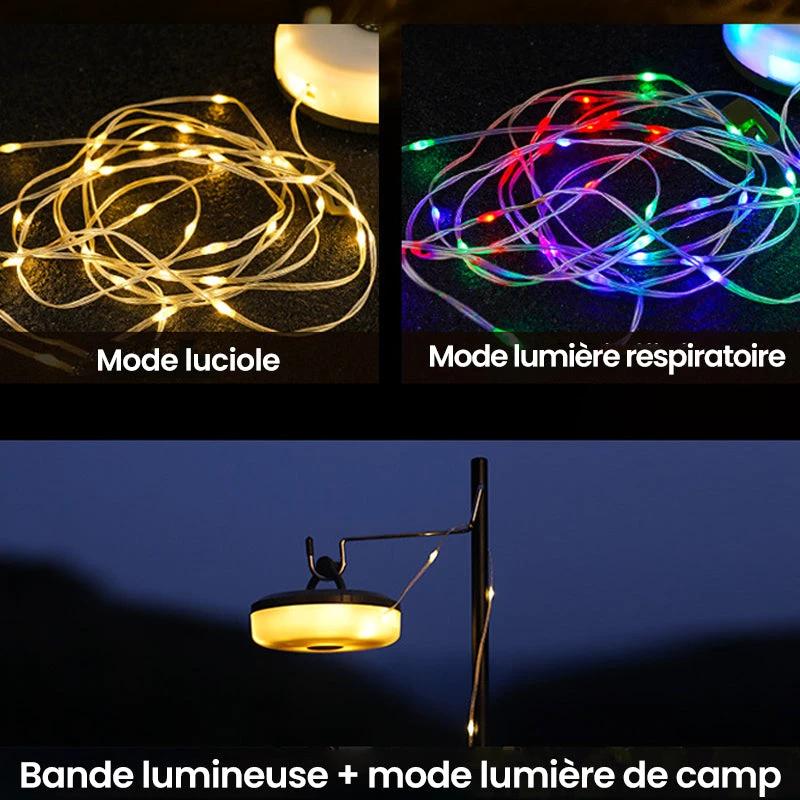 Portable, expandable, waterproof string lights for outdoor use by Bowlift