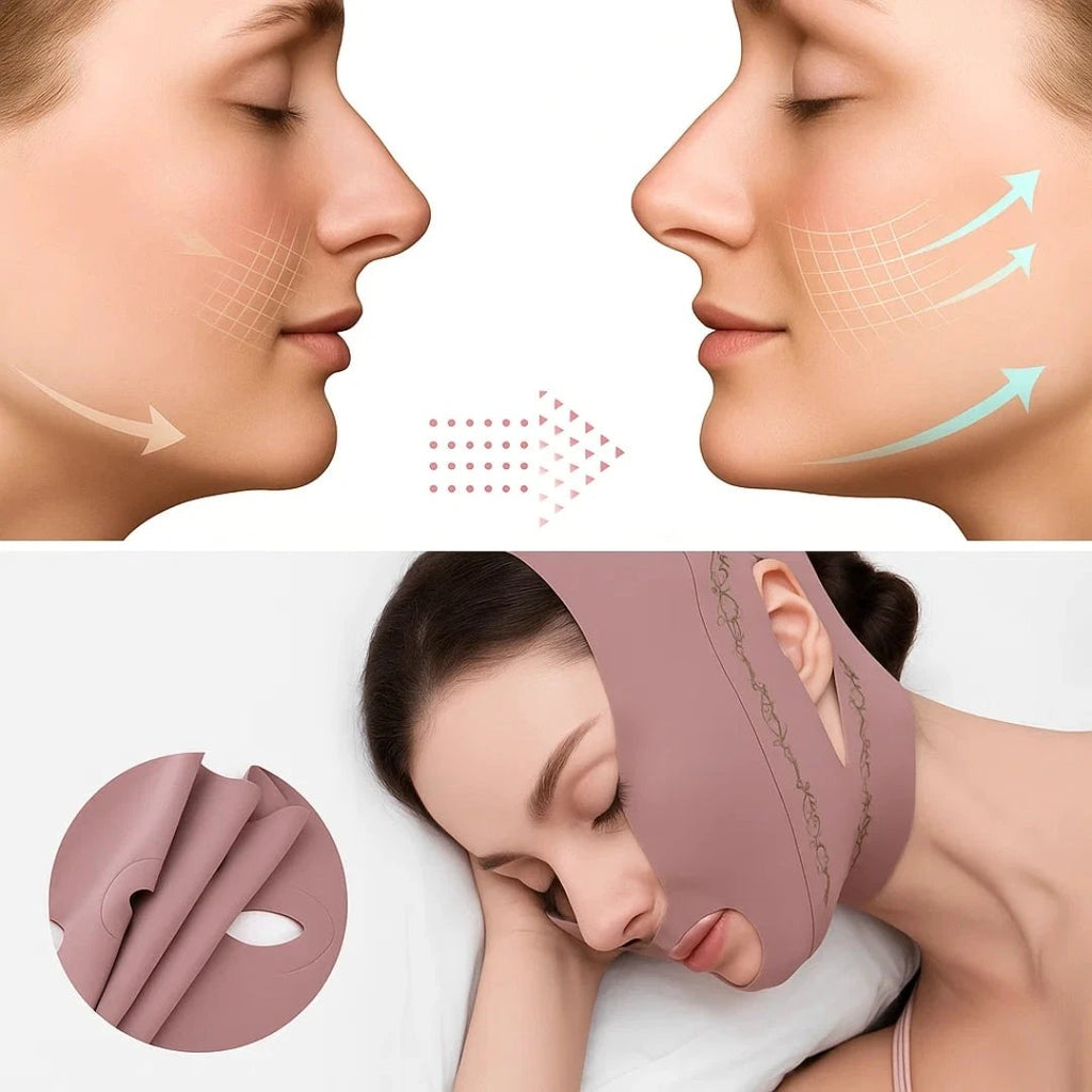 Jawline Sculpting – Breathable Stretch Fabric – Lifts Sagging Skin – Firms and Defines V-Line Face Bowlift by Bowlift