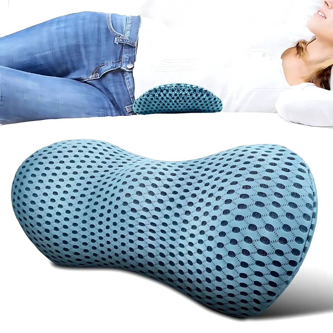 ComfortWave Lumbar Support Cushion | for Lower Back Pain Relief - Ergonomic Design for Office - Driving and Home Use Bowlift by Bowlift