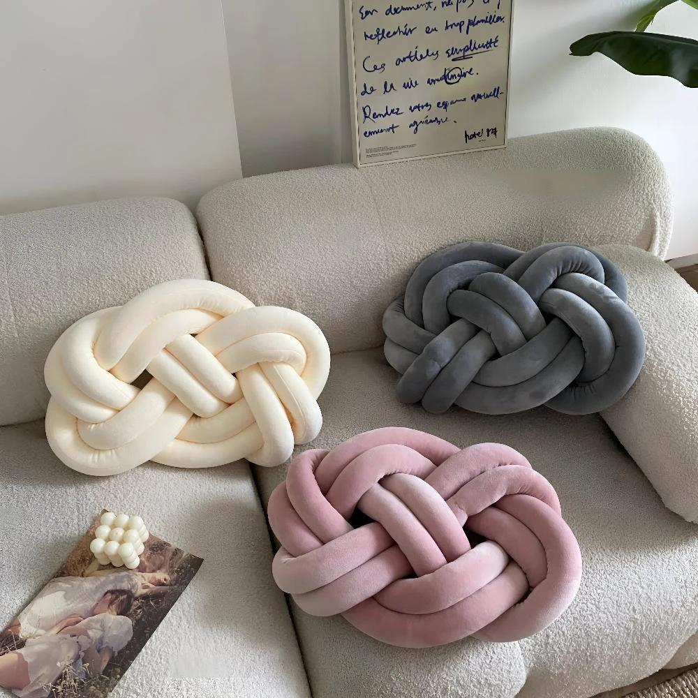 Braided Plush Cushion by Casa & Beyond