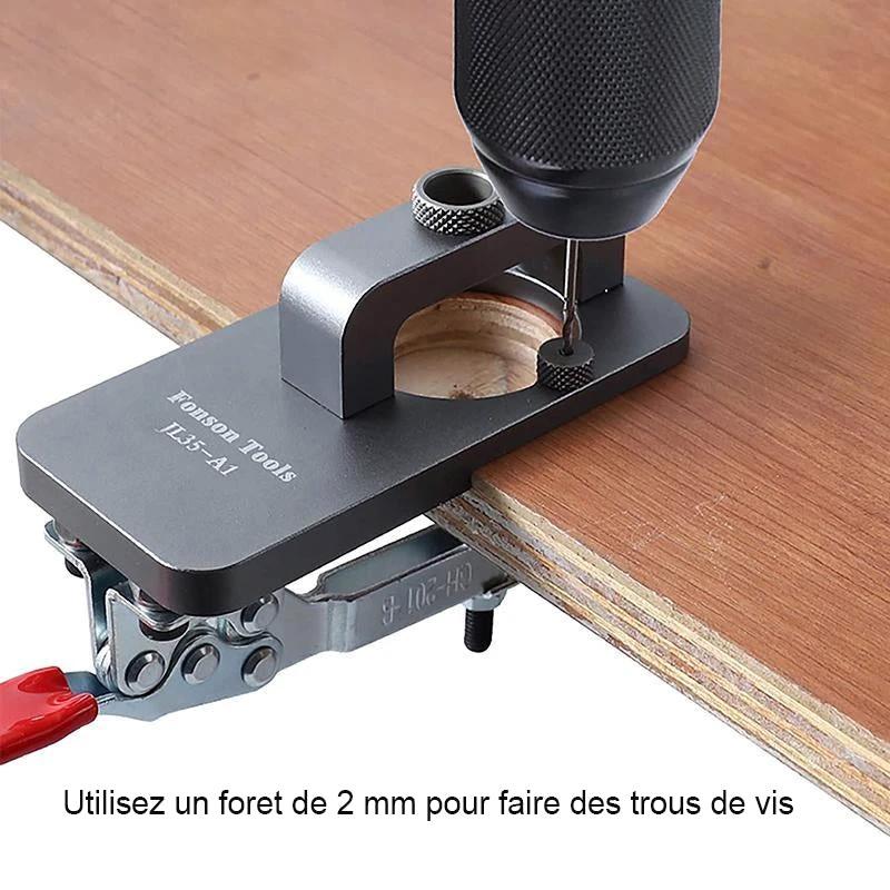 Hidden hinge template 35 mm for woodworking by Bowlift
