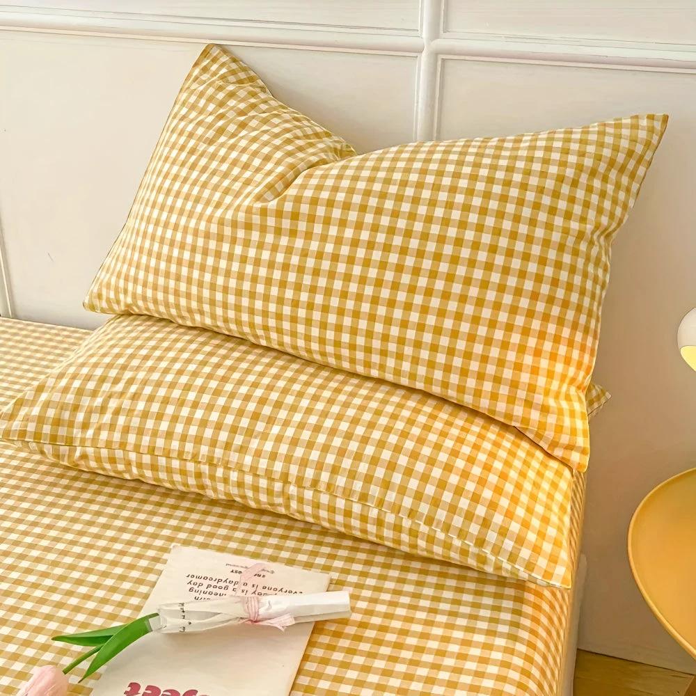 Soft Plaid Checkered Pillowcases by Casa & Beyond