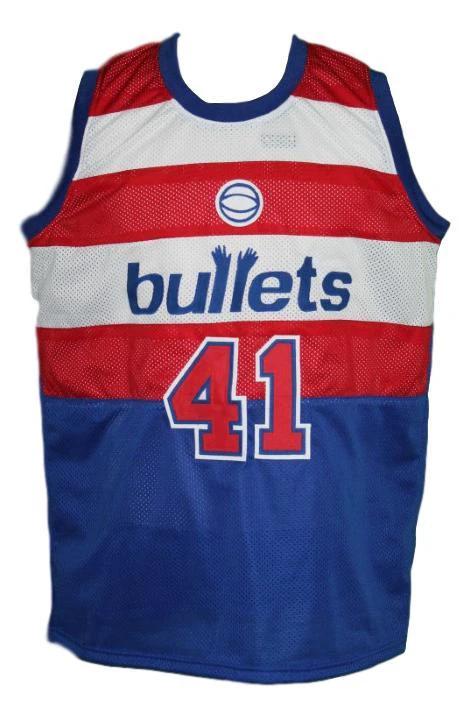 Wes Unseld Jersey #41 Baltimore Washington Retro Basketball New Blue by My store basketball