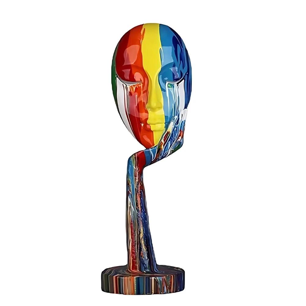 Female Thinker Colorful Art Sculpture by Casa & Beyond