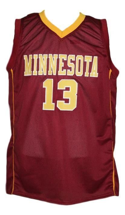 Maverick Ahanmisi Jersey #13 Minnesota College Basketball Maroon by My store basketball