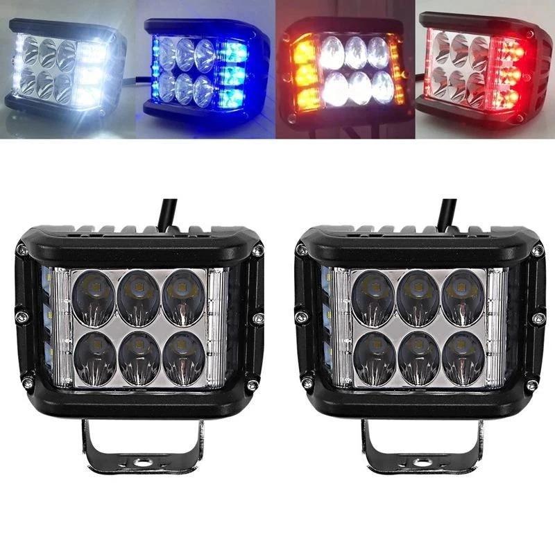 LED strobe spotlight with three sides for car by Bowlift