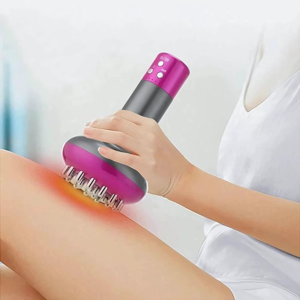 LumiSculpt Electric Cellulite Meridian Brush Massager | Skin Firming Device - Lymphatic Drainage and Muscle Relaxation for Home Use Bowlift by Bowlift