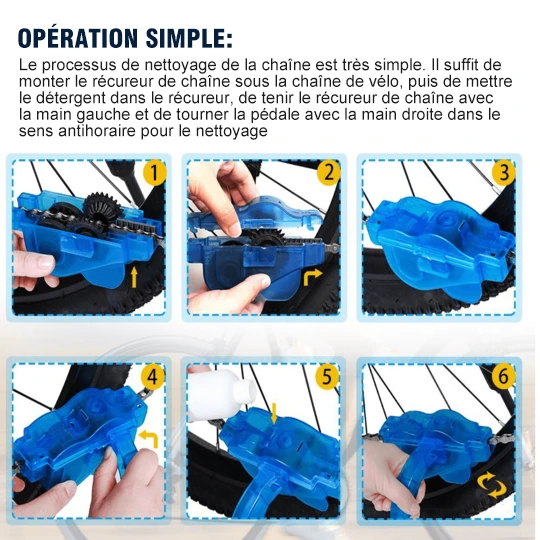 Tool for cleaning the bicycle chain by Bowlift