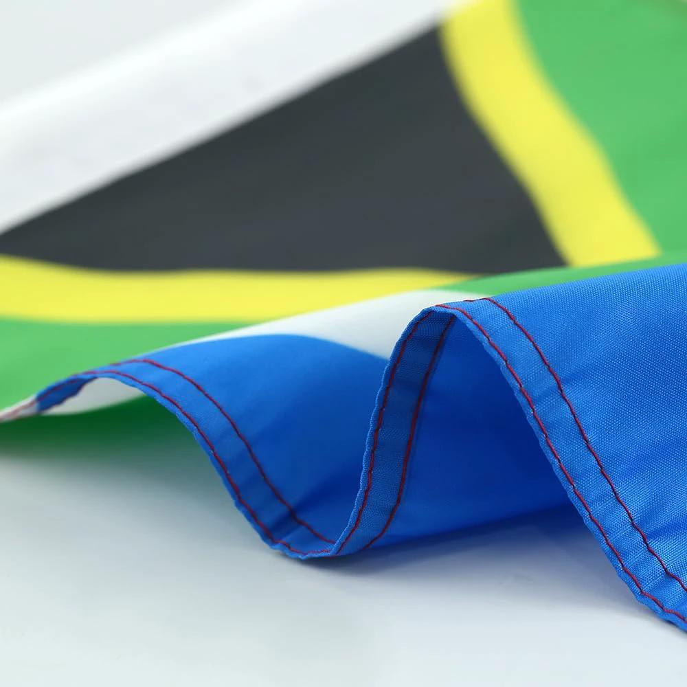 South Africa flag Car Window Flag of South Africa 11X18 Inch(28x46cm) 100% Polyester, Strong White Flagpole by flagsshop