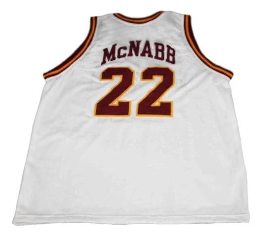Donovan McNabb Jersey #22 Mount Carmel High School Basketball White by My store basketball