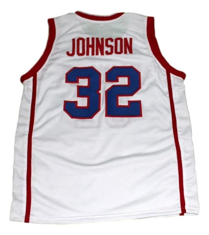 Magic Johnson Jersey #32 Vikings High School Basketball White by My store basketball