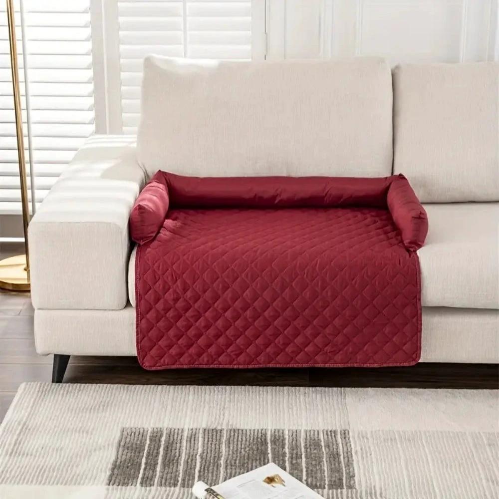 Bolstered Quilted Pet Sofa Protector by Casa & Beyond