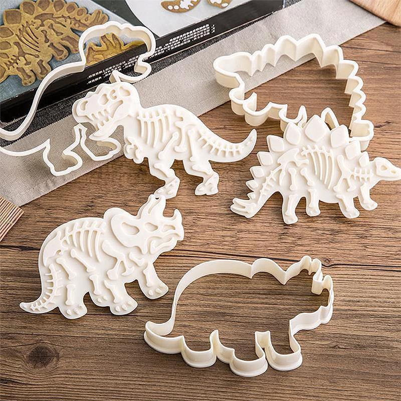Dinosaur Cookie Cutters (Set of 3) by Bowlift