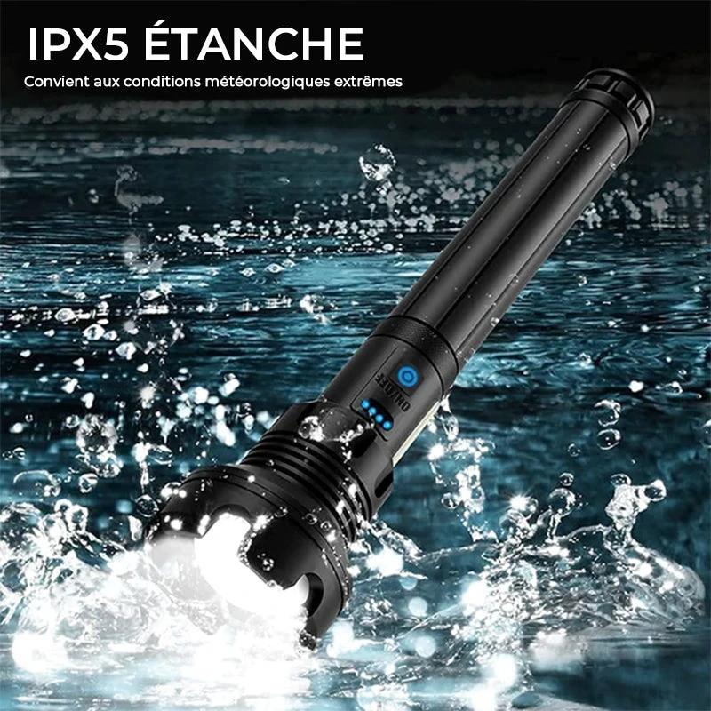 Tactical rechargeable laser LED flashlight by Bowlift