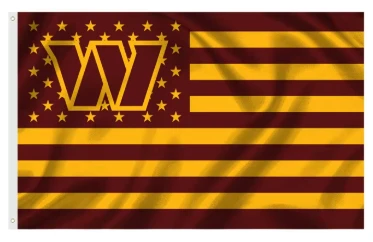 Washington Commanders Banners Washington Redskins Flag-3x5FT NFL Banner-100% polyester by flagsshop