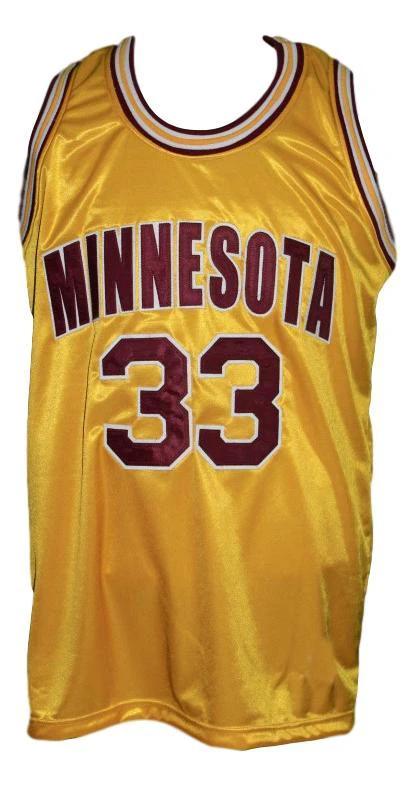 Eric Harris Jersey #33 Custom Minnesota College Basketball Yellow by My store basketball
