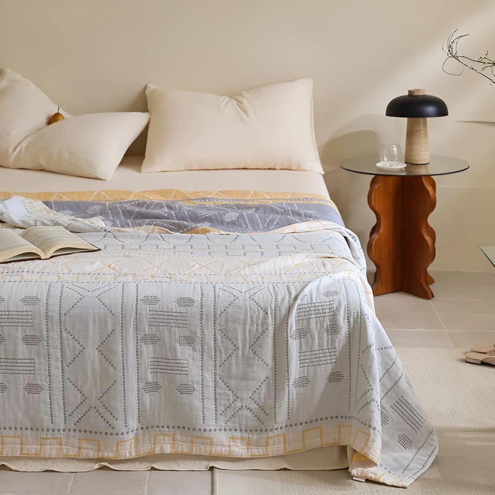 Geometric Cotton Blanket by Casa & Beyond