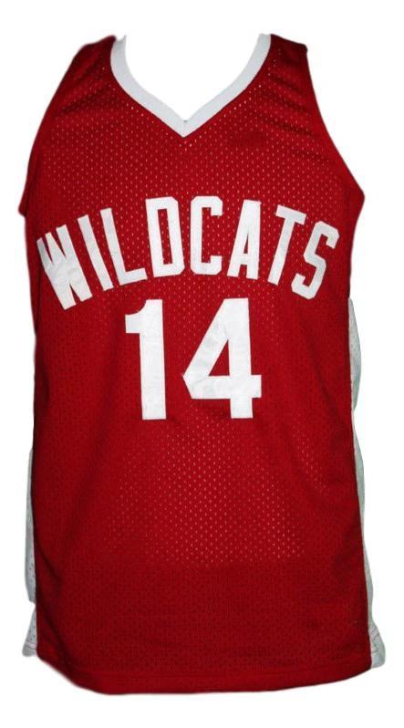 Troy Bolton Jersey #14 High School Musical Zac Efron Basketball New Red by My store basketball