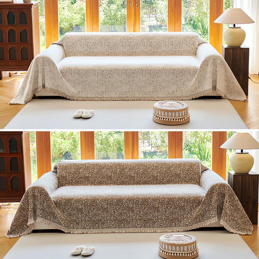 Nordic Speckle Reversible Sofa Cover by Casa & Beyond
